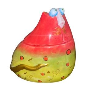 Joy Cats Hand Painted Cat Sugar Bowl Whimsical Funny Bright Studio Designworks
